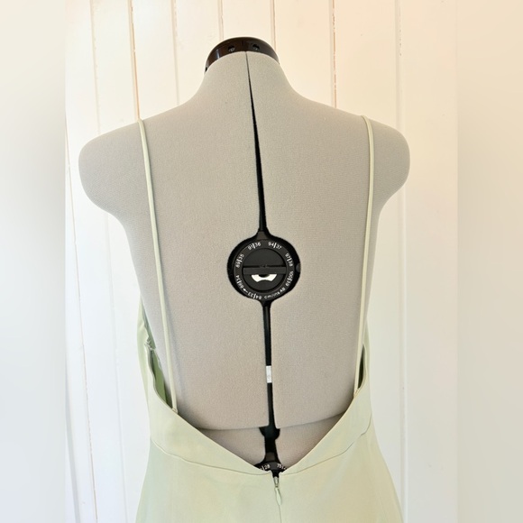 BHLDN Cucumber Green Satin Slip Dress – Size 16 – NWT - Picture 10 of 16